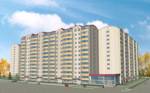 Эскизный проект жилого микрорайона "Возрождение" в г. Новосибирске